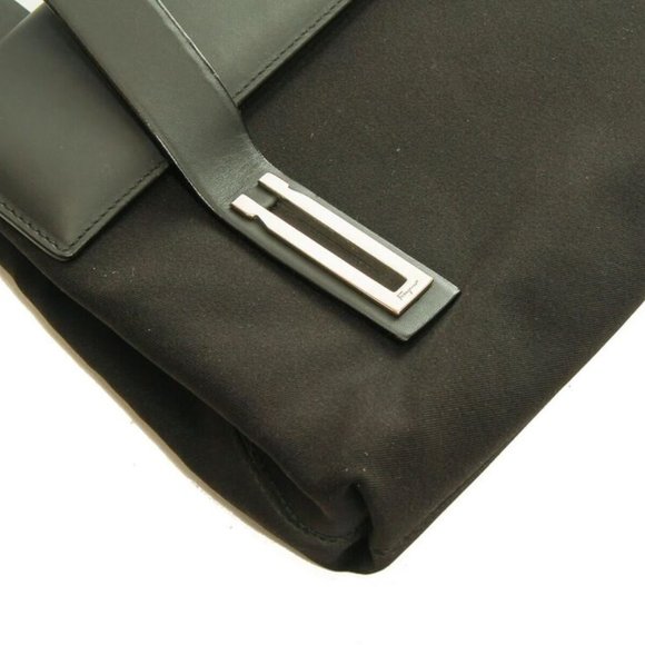 Authentic Salvatore Ferragamo Nylon black shoulder bag - Picture 6 of 12